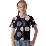 A Minimalist Pattern With Simple Lines And Shapes, Creating A Clean And Modern Aesthetic 03 Kids  Cuff Sleeve Scrunch Bottom T-Shirt