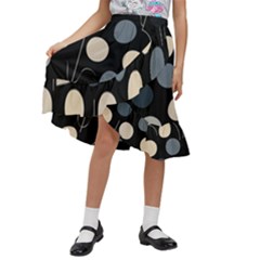 Kids  Ruffle Flared Wrap Midi Skirt 