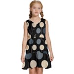 A Minimalist Pattern With Simple Lines And Shapes, Creating A Clean And Modern Aesthetic 03 Kids  Sleeveless Tiered Mini Dress