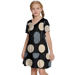 Kids  Short Sleeve Tiered Mini Dress 