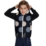 A Minimalist Pattern With Simple Lines And Shapes, Creating A Clean And Modern Aesthetic 03 Kids  Stylish Hooded Puffer Vest