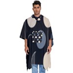 A Minimalist Pattern With Simple Lines And Shapes, Creating A Clean And Modern Aesthetic 03 Men s Hooded Rain Ponchos