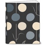 A Minimalist Pattern With Simple Lines And Shapes, Creating A Clean And Modern Aesthetic 03 8  x 10  Hardcover Notebook