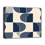 A Minimalist Pattern With Simple Lines And Shapes, Creating A Clean And Modern Aesthetic 04 Canvas 14  x 11  (Stretched)