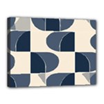 A Minimalist Pattern With Simple Lines And Shapes, Creating A Clean And Modern Aesthetic 04 Canvas 16  x 12  (Stretched)