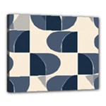 A Minimalist Pattern With Simple Lines And Shapes, Creating A Clean And Modern Aesthetic 04 Canvas 20  x 16  (Stretched)