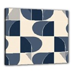 A Minimalist Pattern With Simple Lines And Shapes, Creating A Clean And Modern Aesthetic 04 Canvas 24  x 20  (Stretched)