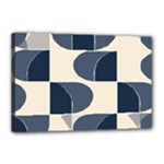 A Minimalist Pattern With Simple Lines And Shapes, Creating A Clean And Modern Aesthetic 04 Canvas 18  x 12  (Stretched)