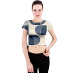 A Minimalist Pattern With Simple Lines And Shapes, Creating A Clean And Modern Aesthetic 04 Crew Neck Crop Top