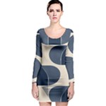 A Minimalist Pattern With Simple Lines And Shapes, Creating A Clean And Modern Aesthetic 04 Long Sleeve Bodycon Dress