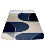 A Minimalist Pattern With Simple Lines And Shapes, Creating A Clean And Modern Aesthetic 04 Fitted Sheet (Queen Size)