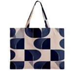 A Minimalist Pattern With Simple Lines And Shapes, Creating A Clean And Modern Aesthetic 04 Zipper Mini Tote Bag