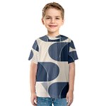 A Minimalist Pattern With Simple Lines And Shapes, Creating A Clean And Modern Aesthetic 04 Kids  Sport Mesh T-Shirt