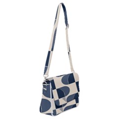 Shoulder Bag with Back Zipper 