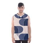 A Minimalist Pattern With Simple Lines And Shapes, Creating A Clean And Modern Aesthetic 04 Men s Basketball Tank Top