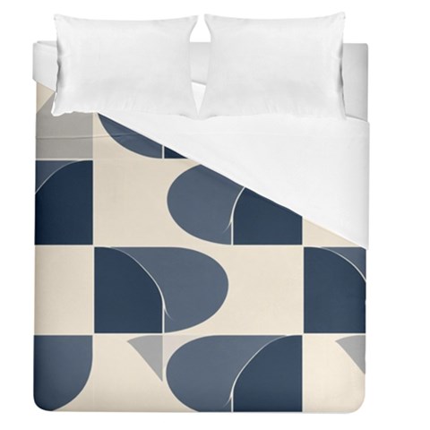 A Minimalist Pattern With Simple Lines And Shapes, Creating A Clean And Modern Aesthetic 04 Duvet Cover (Queen Size) from ArtsNow.com