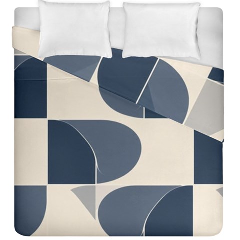 A Minimalist Pattern With Simple Lines And Shapes, Creating A Clean And Modern Aesthetic 04 Duvet Cover Double Side (King Size) from ArtsNow.com