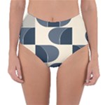 A Minimalist Pattern With Simple Lines And Shapes, Creating A Clean And Modern Aesthetic 04 Reversible High-Waist Bikini Bottoms