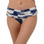 A Minimalist Pattern With Simple Lines And Shapes, Creating A Clean And Modern Aesthetic 04 Frill Bikini Bottoms