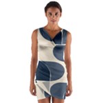 A Minimalist Pattern With Simple Lines And Shapes, Creating A Clean And Modern Aesthetic 04 Wrap Front Bodycon Dress