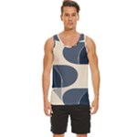 A Minimalist Pattern With Simple Lines And Shapes, Creating A Clean And Modern Aesthetic 04 Men s Wide Collar Tank Top