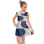 A Minimalist Pattern With Simple Lines And Shapes, Creating A Clean And Modern Aesthetic 04 Kids  Cap Sleeve Dress