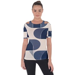 Shoulder Cut Out Short Sleeve Top 