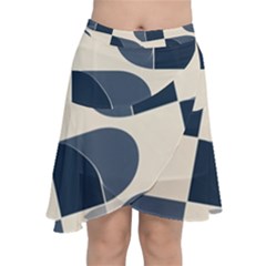 Chiffon Wrap Front Skirt 