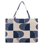 A Minimalist Pattern With Simple Lines And Shapes, Creating A Clean And Modern Aesthetic 04 Zipper Medium Tote Bag