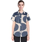 A Minimalist Pattern With Simple Lines And Shapes, Creating A Clean And Modern Aesthetic 04 Women s Short Sleeve Shirt