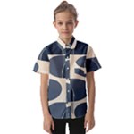 A Minimalist Pattern With Simple Lines And Shapes, Creating A Clean And Modern Aesthetic 04 Kids  Short Sleeve Shirt