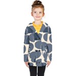 A Minimalist Pattern With Simple Lines And Shapes, Creating A Clean And Modern Aesthetic 04 Kids  Double Breasted Button Coat