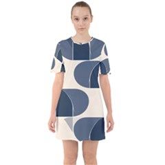 Sixties Short Sleeve Mini Dress 