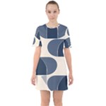 A Minimalist Pattern With Simple Lines And Shapes, Creating A Clean And Modern Aesthetic 04 Sixties Short Sleeve Mini Dress