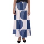 A Minimalist Pattern With Simple Lines And Shapes, Creating A Clean And Modern Aesthetic 04 Flared Maxi Skirt