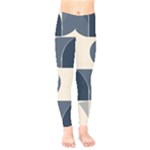 A Minimalist Pattern With Simple Lines And Shapes, Creating A Clean And Modern Aesthetic 04 Kids  Leggings