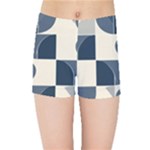 A Minimalist Pattern With Simple Lines And Shapes, Creating A Clean And Modern Aesthetic 04 Kids  Sports Shorts