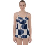 A Minimalist Pattern With Simple Lines And Shapes, Creating A Clean And Modern Aesthetic 04 Babydoll Tankini Set