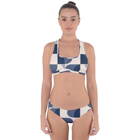 A Minimalist Pattern With Simple Lines And Shapes, Creating A Clean And Modern Aesthetic 04 Cross Back Hipster Bikini Set from ArtsNow.com