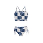 A Minimalist Pattern With Simple Lines And Shapes, Creating A Clean And Modern Aesthetic 04 Girls  Tankini Swimsuit