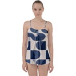 A Minimalist Pattern With Simple Lines And Shapes, Creating A Clean And Modern Aesthetic 04 Babydoll Tankini Top