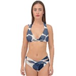 A Minimalist Pattern With Simple Lines And Shapes, Creating A Clean And Modern Aesthetic 04 Double Strap Halter Bikini Set