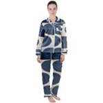 A Minimalist Pattern With Simple Lines And Shapes, Creating A Clean And Modern Aesthetic 04 Women s Long Sleeve Satin Pajamas Set