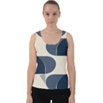 A Minimalist Pattern With Simple Lines And Shapes, Creating A Clean And Modern Aesthetic 04 Velvet Tank Top