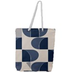 A Minimalist Pattern With Simple Lines And Shapes, Creating A Clean And Modern Aesthetic 04 Full Print Rope Handle Tote (Large)