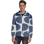 A Minimalist Pattern With Simple Lines And Shapes, Creating A Clean And Modern Aesthetic 04 Men s High Neck Windbreaker