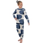 A Minimalist Pattern With Simple Lines And Shapes, Creating A Clean And Modern Aesthetic 04 Kids  Long Sleeve Set 