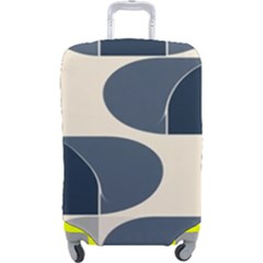 A Minimalist Pattern With Simple Lines And Shapes, Creating A Clean And Modern Aesthetic 04 Luggage Cover (Large) from ArtsNow.com