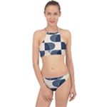 A Minimalist Pattern With Simple Lines And Shapes, Creating A Clean And Modern Aesthetic 04 Halter Bikini Set