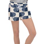 A Minimalist Pattern With Simple Lines And Shapes, Creating A Clean And Modern Aesthetic 04 Women s Velour Lounge Shorts